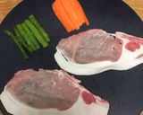 アスパラとにんじんの肉巻き甘辛醤油味作り方1写真