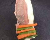 アスパラとにんじんの肉巻き甘辛醤油味作り方2写真