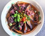 砂肝とごぼうの味噌煮込み作り方8写真