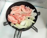 豚バラ肉のすき焼き風オープンオムレツ作り方4写真