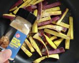 プリンクルパウダーで薩摩芋スティック。作り方5写真