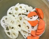 れんこんと冷蔵庫にあるものできんぴら作り方1写真