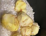秋の味覚、昆布水で栗ご飯作り方4写真