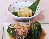 “丸ごとピーマン”かつお節&辛子酢みそ和作り方13写真