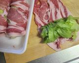 さっぱりレタスの肉巻き蒸し作り方1写真