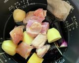 丸ごとなすと鶏肉の煮物（パナ電圧・炊飯器作り方3写真