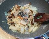 トリコロールパスタ 鯖と茸のトマトソース作り方4写真