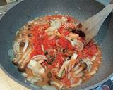 トリコロールパスタ 鯖と茸のトマトソース作り方5写真