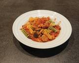 トリコロールパスタ 鯖と茸のトマトソース作り方9写真
