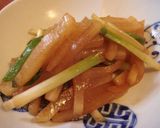 大根と細ネギの蒸し炒めオイスターソース味作り方4写真