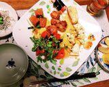 朝食後のデザートにも！林檎と葡萄とバナナ作り方2写真