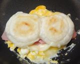 お子様も喜ぶ♡ベーコンチーズもち玉焼き作り方5写真