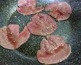 ねぎ乗せ牛タンスライス作り方1写真
