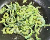 マヨ甘酢のゴーヤだけ炒め作り方3写真