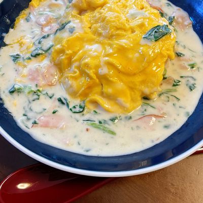 冷食で超簡単♪クリームソースオムライス by にってんママ