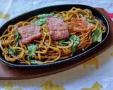 ベーコンレタス焼きそば♪作り方2写真