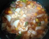 すり潰し豆腐入り洋風チキンスープ作り方4写真