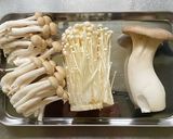 きのこと塩昆布のレンチン酒蒸し作り方1写真