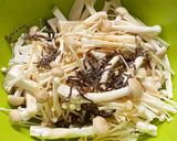 きのこと塩昆布のレンチン酒蒸し作り方3写真