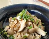 きのこと塩昆布のレンチン酒蒸し作り方5写真