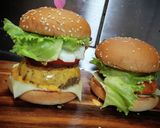 100%BEEFのチーズバーガー!作り方13写真