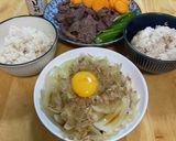 だしご飯、焼肉、玉ねぎポン酢　一度に作り方3写真