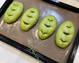 抹茶クリームたっぷりの抹茶パン作り方6写真