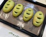 抹茶クリームたっぷりの抹茶パン作り方7写真