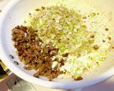 ご飯のお供(瓶詰め)挽肉、白葱、しめじ作り方3写真