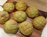 焼き上がりが秋を感じる抹茶のメロンパン作り方13写真