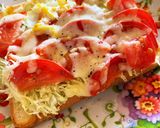 簡単ヘルシーキャベ玉トマトチーズトースト作り方4写真