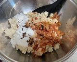 豆腐でカリカリ、キムチチヂミ作り方1写真