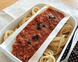 レンジで簡単♪ ミートソースパスタ弁当作り方7写真