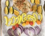 グリル野菜とチキンのハロウィンサラダ♪作り方4写真