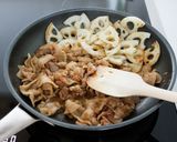 味噌漬け豚とれんこんの炒めもの。作り方4写真