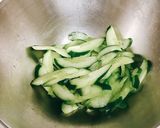 きゅうりと青ネギのサラダ風酢の物？作り方1写真