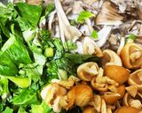 セロリの葉えのき舞茸の炊き込みご飯作り方1写真