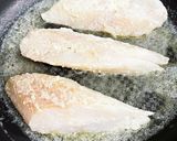 白身魚のムニエル〜レモンマスタードソース作り方5写真