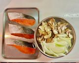 ほっこり秋鮭と舞茸の炊き込みご飯作り方2写真