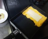 焦がしチーズでコーティングした卵焼き作り方11写真