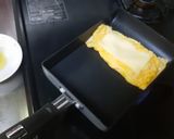 焦がしチーズでコーティングした卵焼き作り方8写真