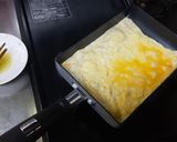 焦がしチーズでコーティングした卵焼き作り方7写真