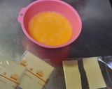 焦がしチーズでコーティングした卵焼き作り方5写真