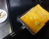焦がしチーズでコーティングした卵焼き作り方16写真