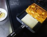 焦がしチーズでコーティングした卵焼き作り方20写真