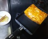 焦がしチーズでコーティングした卵焼き作り方21写真