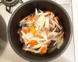 簡単★豚汁うどん（マルちゃん風）豚なし作り方1写真