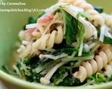 水菜とえのきの明太子パスタ作り方6写真