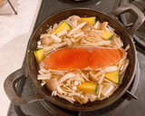 鮭ときのこの炊き込みご飯作り方6写真
