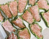 えのきでふわふわ☆ピーマンの肉詰め作り方3写真